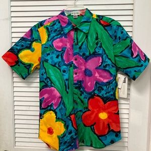 Jams World Nohea Iki, Cotton Slim Fit Hawaiian Shirt, Fits like Small